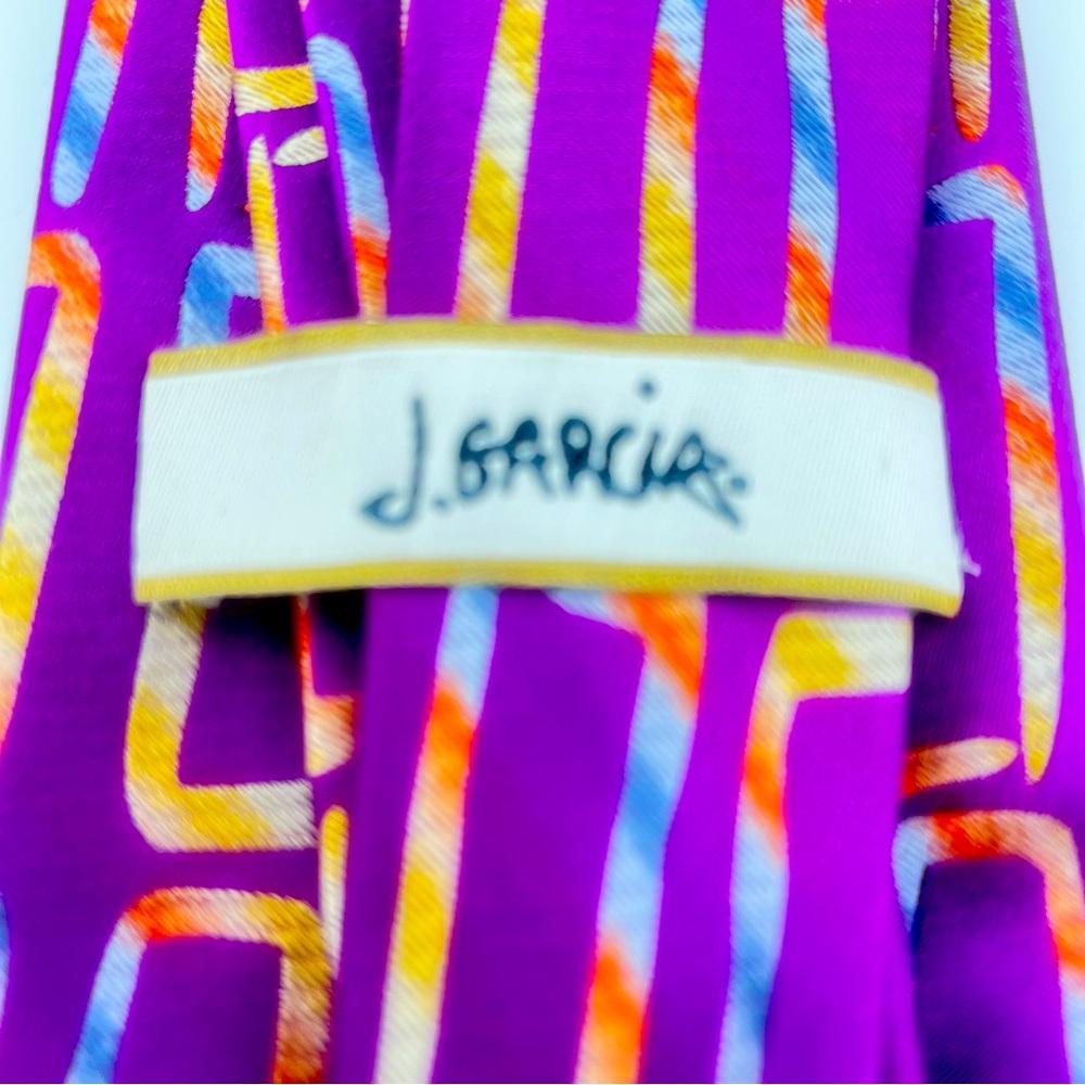 Jerry Garcia Emerald City Anniversary Collection 100% Silk Tie. - Picture 2 of 3